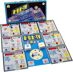 DGA-TV Game Box, Board and Pieces Displayed as in Play