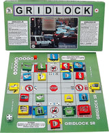 Gridlock Game Board, Box and Pieces Displayed in Play