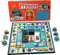 Princess Game Box, Board and Pieces set up to Play