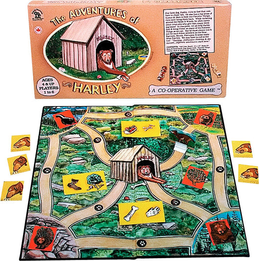 The Adventures of Harley Game Box, Board and Pieces ready to Play