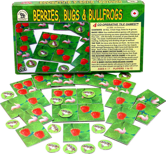 Berries, Bugs and Bullfrogs Game Box and Cards Displayed