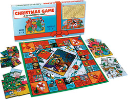 Christmas Game Box, Board and Pieces Displaye in Play
