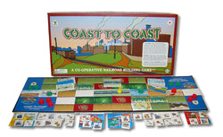 Coast to Coast Game Box, Board and Cards Displayed as in Play