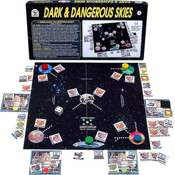 Dark & Dangersous Skies Game Box, Board and Pieces Displayed as in Play