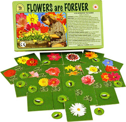 Flowers are Forever Game Box, Board and Pieces Displayed as in Play