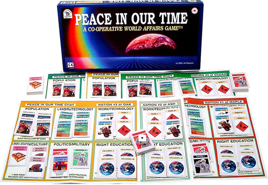 Peace IN Our Time Game Laid Out with Box