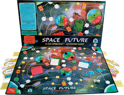 Space Future Game displayed with Box, Board and Pieces Ready to Play