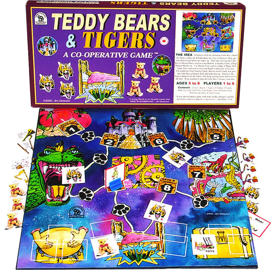 Teddy Bears & Tigers Game Box, Board and Pieces Ready to Play