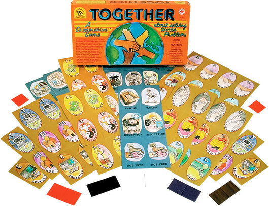 Together Game Box, Cards and Pieces Displayed